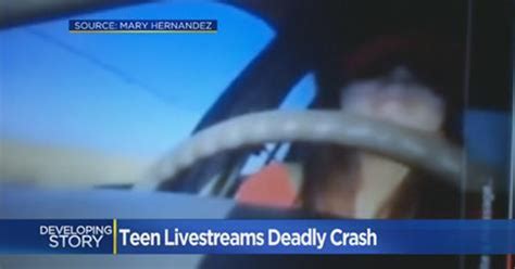 VIDEO: Teenage driver livestreams crash that killed。